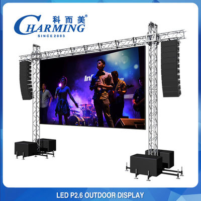 Etkinlikler için 50x50CM Büyük Dış Mekan Video Duvar Ekranları Pixel Pith 2.6MM