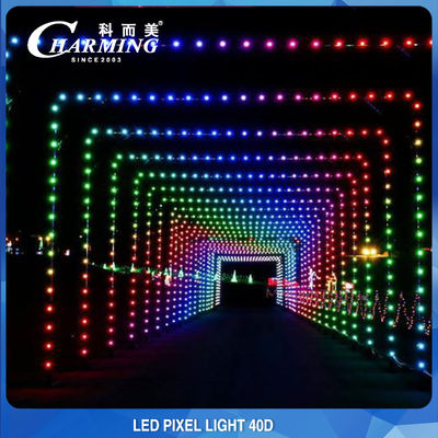 RGB 40D LED Nokta Işık Kaynağı IP65 Bina Duvar Ön Aydınlatma Dekorasyonu