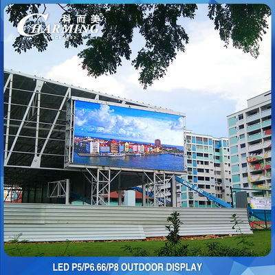 960x960MM Dış Mekan LED Video Duvar Ekranı Ekranı 3840Hz Piksel Pith P5MM