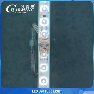 Kablolama Tasarımı U20 LED Şerit Işık Dış Mekan Bina Cephesi İçin Suya Dayanıklı