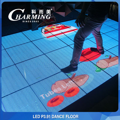 Aşınma Önleyici IP53 Dans Pisti Yeraltı LED Ekran Temperli Cam
