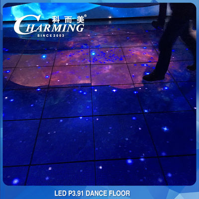 LED Yer Plakası Ekran Paneli RGB Led Yer Plakası Ekranı Su geçirmez IP65 3840Hz Destek Çöpçatanlık Dans Gösteri