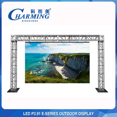 Kiralık Açık Hava Etkinlikleri 4K Akşam Yemeği Suya Dayanıklı LED Video Duvar Ekranı P3.91 E Serisi