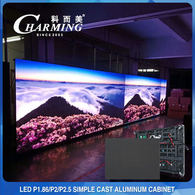 3840HZ Video Duvar İç Mekan Sabit LED Ekran P1.53 P1.86 P2 Çoklu Sahne