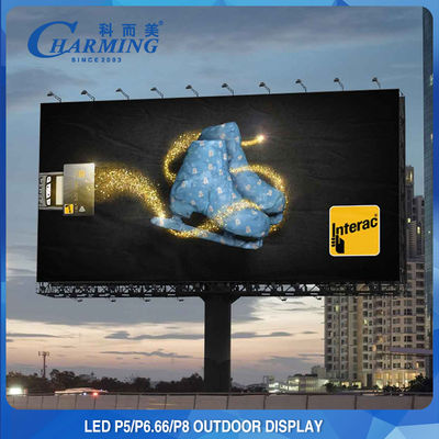 Reklam için 1200W P5 P8 Dış Mekan LED Video Duvar Suya Dayanıklı