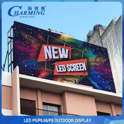 Reklam için 1200W P5 P8 Dış Mekan LED Video Duvar Suya Dayanıklı