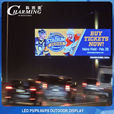 Pratik P8 Dış Mekan LED Video Duvar Reklam Panosu Ekranı 120x120