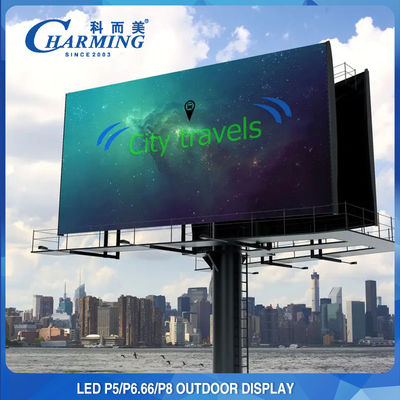 Aşınma Önleyici IP65 Dış Mekan Video Duvarı, Dış Mekan Reklamcılığı İçin LED Ekran