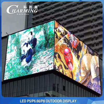 Aşınma Önleyici IP65 Dış Mekan Video Duvarı, Dış Mekan Reklamcılığı İçin LED Ekran