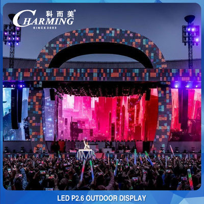 Konserler Ticaret Fuarı için Çok Fonksiyonlu P2.6 LED Video Duvar Ekranı Dış Mekan Kiralama