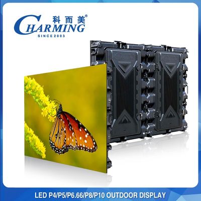 RGB P5/P8 Dış Mekan LED Video Duvar Magnezyum Alaşımlı Kabin Yüksek Yenileme 3840Hz