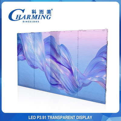 RGB Hafif P3.91 Şeffaf LED Ekran İç Mekan Dış Mekan Net Görüntü