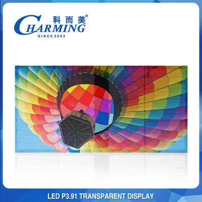 RGB Hafif P3.91 Şeffaf LED Ekran İç Mekan Dış Mekan Net Görüntü