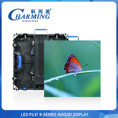 P3.91 İç mekan LED Video Duvar Ekranı Düzenlenebilir Radyan Hızlı Teslim