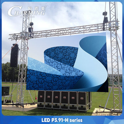 16 Bit P3.91 Dış LED Ekranlar Duvar Yer Destek Stand Back Frame