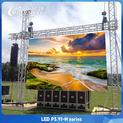 Sahne Arkaplanı P3.91 Kiralık LED Video Duvar Ekranı Yenilenme Hızı 3840H2