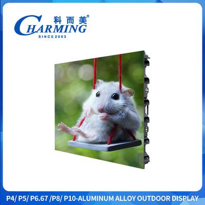P4 CE RGBRenkli Dışarıda LED HD Ekran Ekranı IP65 Sol ve Sağ Bağlantı Hava çıkışı ile