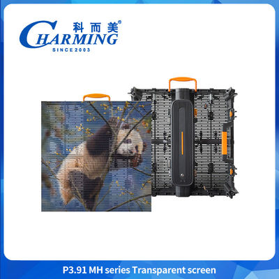 Ekran Şeffaf Film Cam Duvar Reklam Videosu Esnek Pencere Paneli Yüksek Dijital 3D P3.91 Led İç mekan