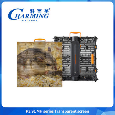 Alışveriş merkezi 3.91mm Hd Şeffaf Ekran Su geçirmez LED Video Duvar Reklam için