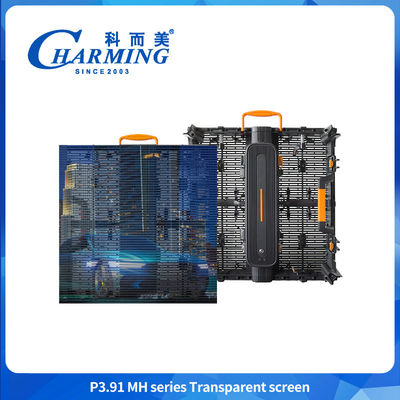 Tam Renkli P3.91 Şeffaf Dış LED Ekranı HD Şeffaf LED Ekranı Reklam için