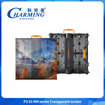 Dışarıda Sabit SMD LED Ekranı Şeffaf Cam LED Video Duvarı 4K
