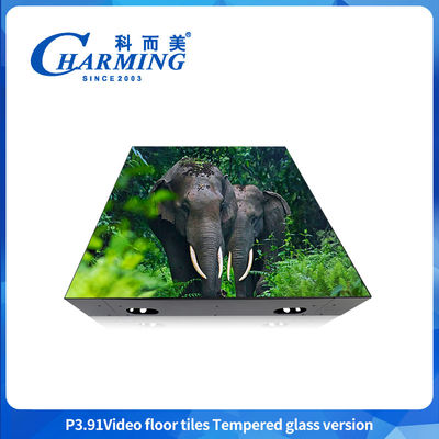 Dans Alanı Tempered Glass Video Light Düğün Partisi Pixel Led 3d Led Dans Alanı
