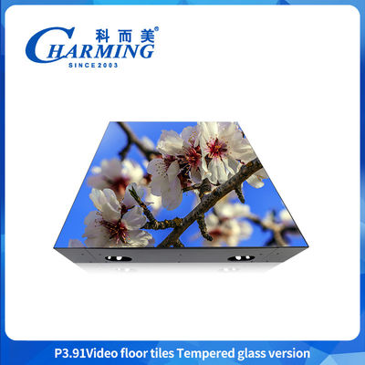TOP Hotsale Dj Disko Panel Tile Sertleştirilmiş Cam Işık 3d LED Dans Yer Video Işık Su geçirmez