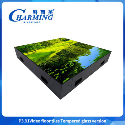 Dijital LED Dans Zemini Taşınabilir Tempered Glass LED Dans Zemini Video Yer Plakeleri Barlarda Kulüpler Ve Kiralama Sergilerinde