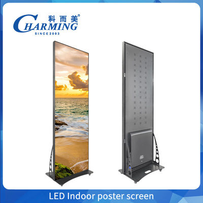 Hareketli Akıllı Wifi Standı Hd P1.86 P2 Dijital Reklam LED Poster Ekranları