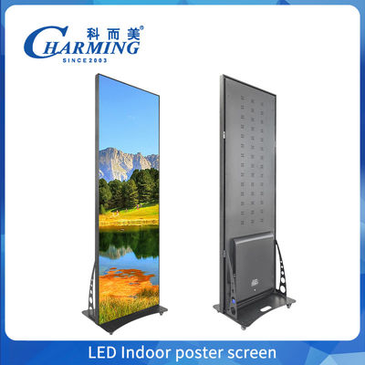 Hareketli 4k LED Poster Ekranı P1.86, P2 Reklam LED Video Duvar Ekranı
