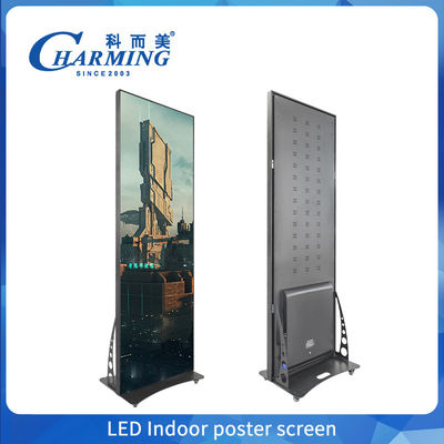 Hareketli 4k LED Poster Ekranı P1.86, P2 Reklam LED Video Duvar Ekranı