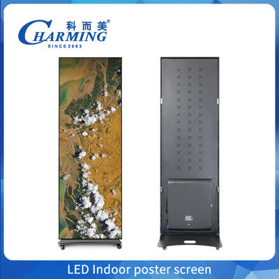 Hareketli 4k LED Poster Ekranı P1.86, P2 Reklam LED Video Duvar Ekranı