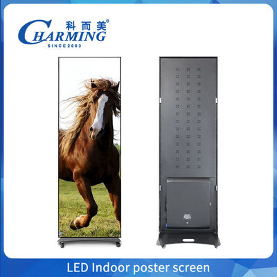 Yeni tasarım P1.8 P2 P2.5 LED Video Posteri İç mekan sergi LED ayna poster reklam ekranı