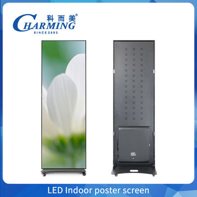 Yeni tasarım P1.8 P2 P2.5 LED Video Posteri İç mekan sergi LED ayna poster reklam ekranı