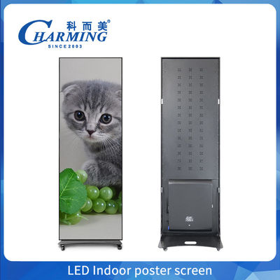 Yüksek Rahatlatma 4K LED Stand Poster Ekranı P1.86 P2 P2.5 İçerideki Panel Oyuncu LED Ekranı Alışveriş Merkezi için Poster Ekranı