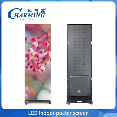 HD LED Kapalı Tam Renkli Poster LED Ekranı P1.86 P2 P2.5 P3 Zemin Kalkan Dijital Ekran Poster Ekranı