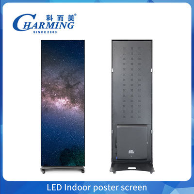 HD LED Kapalı Tam Renkli Poster LED Ekranı P1.86 P2 P2.5 P3 Zemin Kalkan Dijital Ekran Poster Ekranı