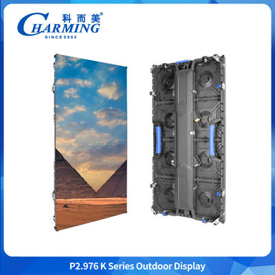 Yüksek Rahatlatma P2.6 Kapalı Kiralık LED Ekran 7680hz Led Duvar Ekranı 500 * 500mm Hızlı Yiyecek Kapalı Led