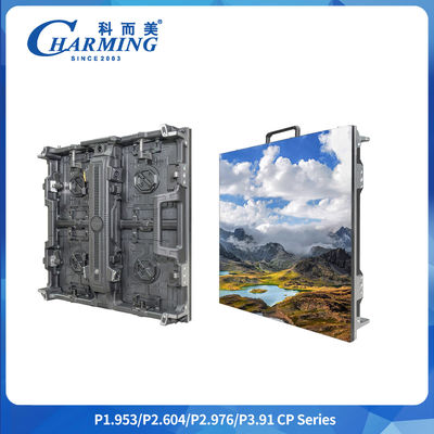 P2.9mm Tam Renkli LED Panel İç Kapalı Eğri Arkaplan Alüminyum Kabine Reklam için LED Ekran Ekranı