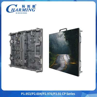Yüksek çözünürlüklü P1.9-3.91 7680hz Yenilenme Hızı Cp Serisi 500*500/1000mm Staggered Splicing Rental Curved Regula Dış ve İç Kapalı Esnek LED Video Duvarı