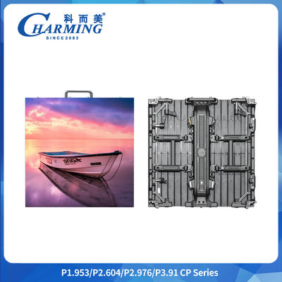 6.6kg 500x500/1000x84mm 1.95 Küçük Pitch Gob El Yapımı Eğimli Regula Ekranı P2.6-P3.91 Esnek Tam Renkli RGB Dijital Reklam Kapalı Kiralık Dans Kulübü LED Ekranı