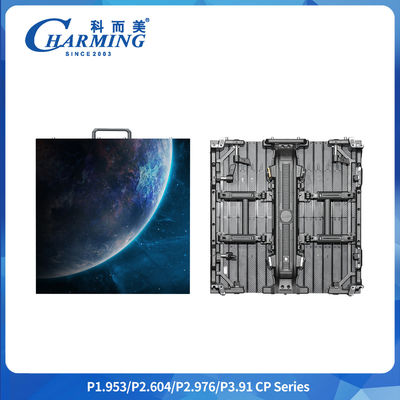 Kabine Boyutu 500x500/500x1000mm P2.6/2.98/3.91 CP Serisi Kapalı LED Video Duvarı Yay Düzenleyicisi ile En Yüksek Köşe 22,5°