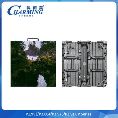 Kabine Boyutu 500x500/500x1000mm P2.6/2.98/3.91 CP Serisi Kapalı LED Video Duvarı Yay Düzenleyicisi ile En Yüksek Köşe 22,5°