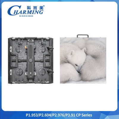 120° Görme açısı Eğilmiş LED Alüminyum Profili P3.91 İçeride Hd Led Kiralık LED Ekranı P2.98 7680 Hz ile İçeride Dışarıdaki Sahne Paneli