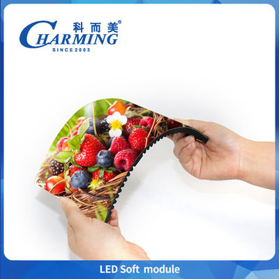 Yaratıcı Ön Bakım Esnek HD Yumuşak LED Modülü P1.86 P2 P2.5 P3 Eğri Reklam Yuvarlak Ekran Yarım Daireli LED Ekran