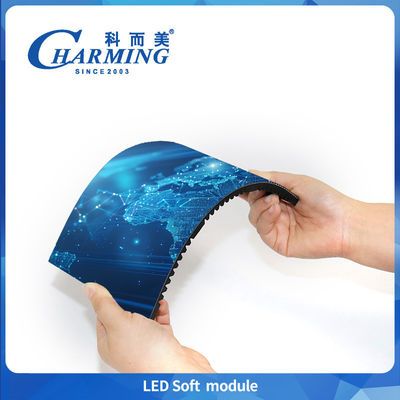 Çekici P1.86/P2/P2.5/P3/P3.076/P4 Yüksek Yeniden Yükleme Hızı İçerideki LED Ekran Yumuşak Manyetik Modüller Destek Spiral & Wave & Ribbon Ekranları