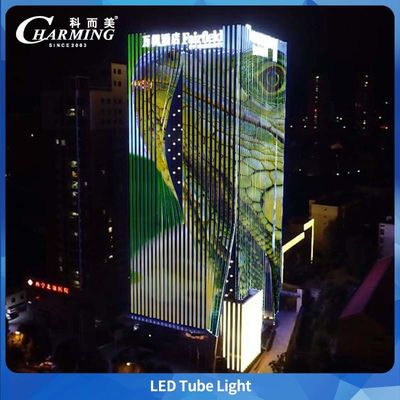 U38 Alüminyum Alaşımlı RGB Led Tüp Işık DC24V SPI Kontrollü Bina İçin
