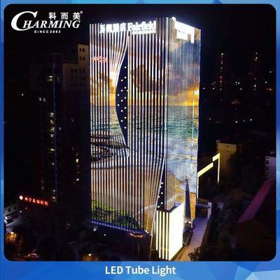Alüminyum Malzeme SMD5050 IP65 Dış Mekan Su Geçirmez Led Tüp Işık Ticari Büyük Bina Konturu İçin