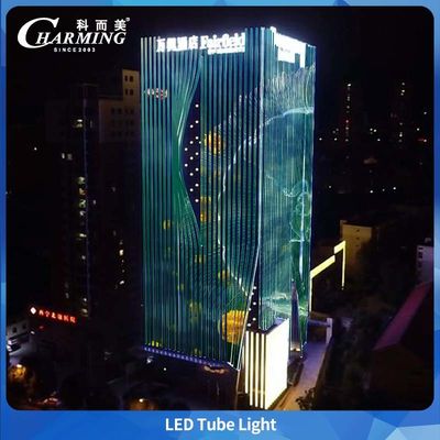 PC Kapak SMD5050 IP65 Dışarıdaki Büyük Bina Reklamı için LED Tüp Işığı