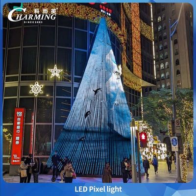 2025 Popüler Ürün Pixel Light SMD3535 PC Shell + Şeffaf Yüzey Shell ile Noel ağacı aydınlatması gibi bina için